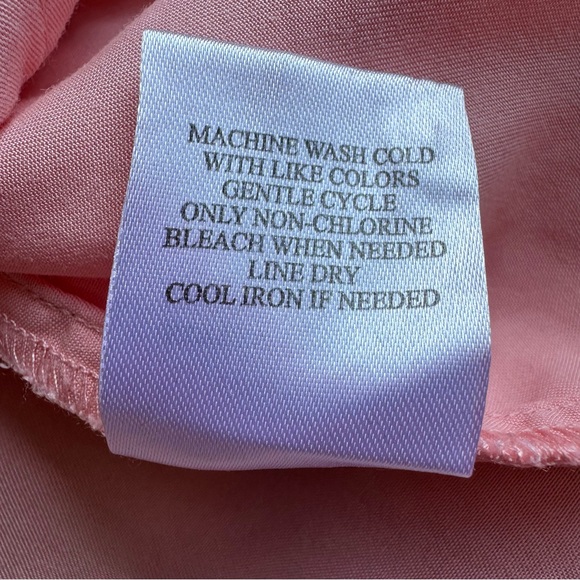 ecothreads | Women’s Light Pink Sleeveless Button Down Collared Top‎ Size XL EUC - Picture 5 of 5